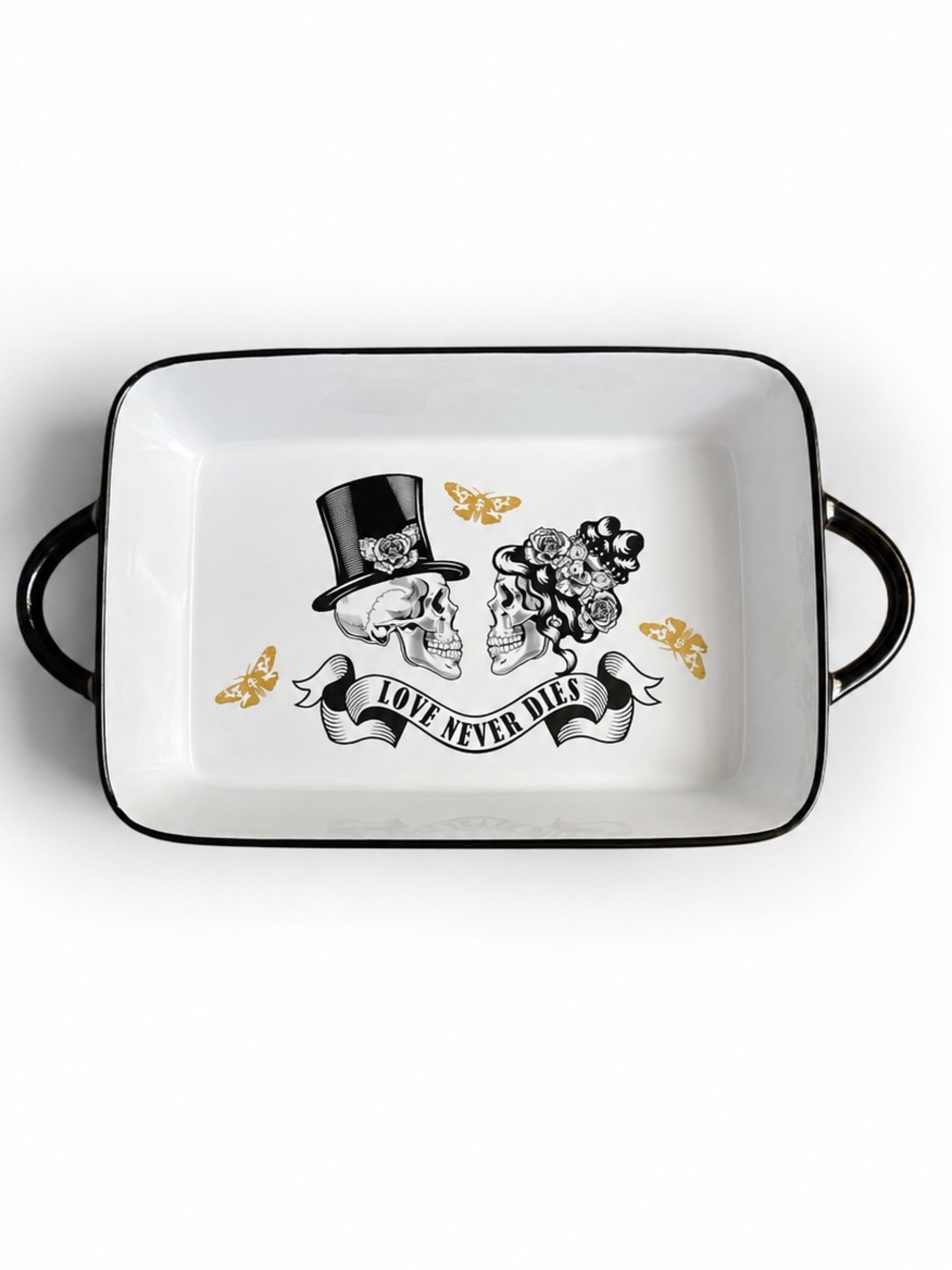 NWOT Love Never Dies Skull Design Tray💀New without tags ! Never used
